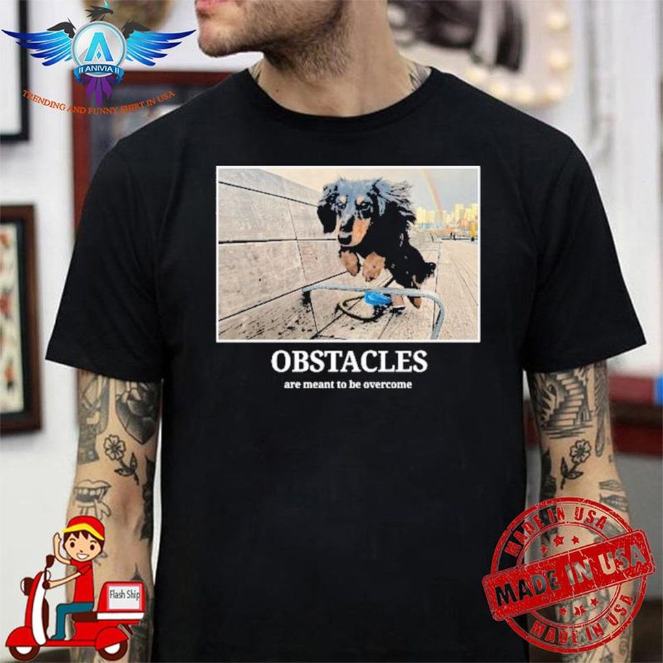 RigatonI dog obstacles are meant to be overcome shirt