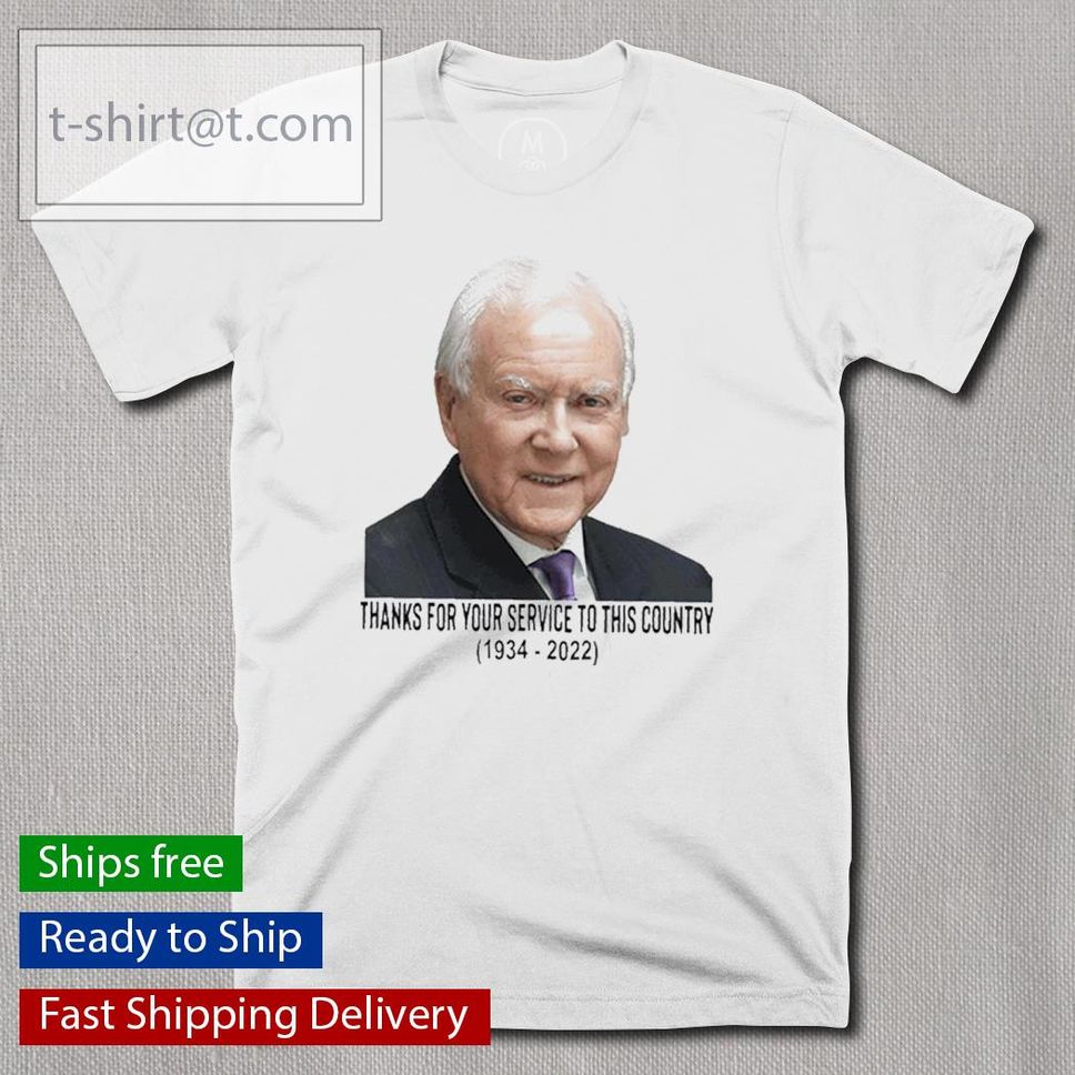 Rip Orrin Hatch Thanks For Your Service To This Country 1934 2022 Shirt
