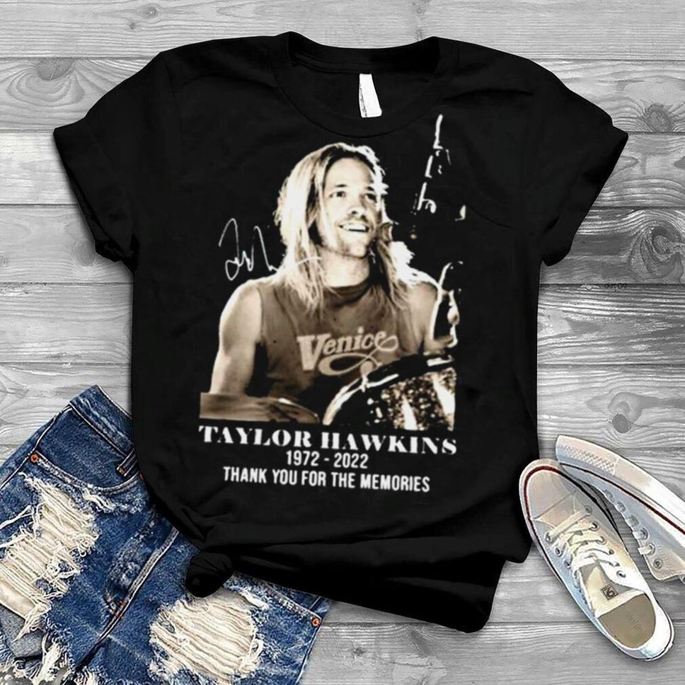 Rip Taylor Hawkins 1972 2022 Signature Thank You For The Memories T Shirt