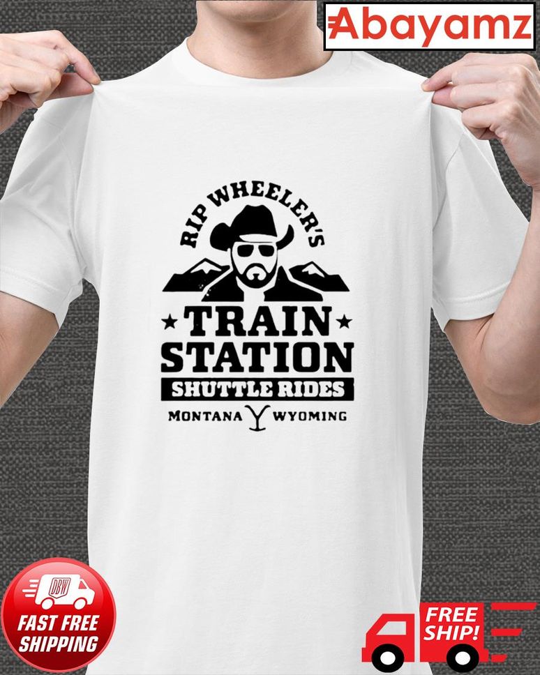 Rip Wheelers Train Station Shuttle Rides Montana Wyoming tshirt