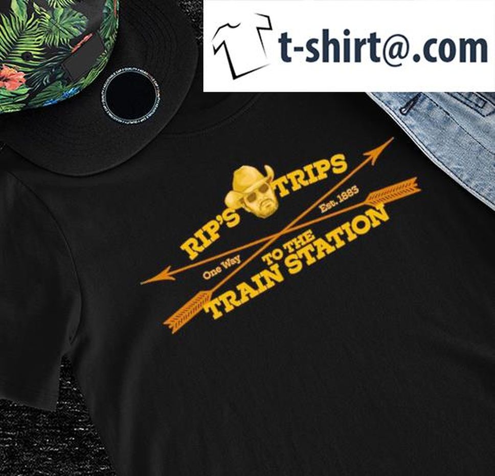 Rip's Trips One Way 1883 To The Train Station Logo Shirt