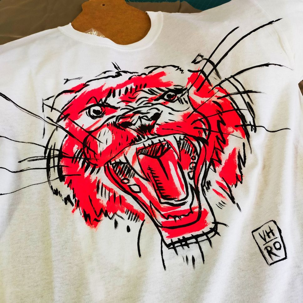 Roaring tiger tshirt