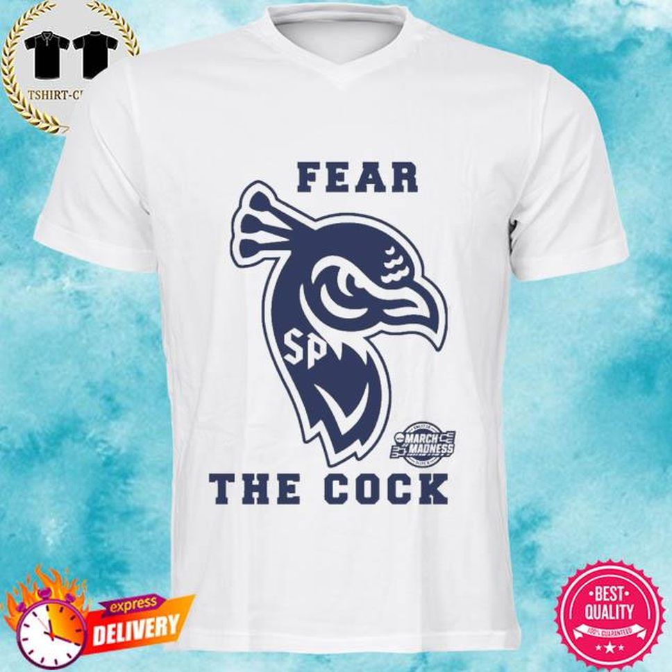 Saint PeterS Peacocks Fear The Cock Pete Thamel Saint Peters Fan Shirt