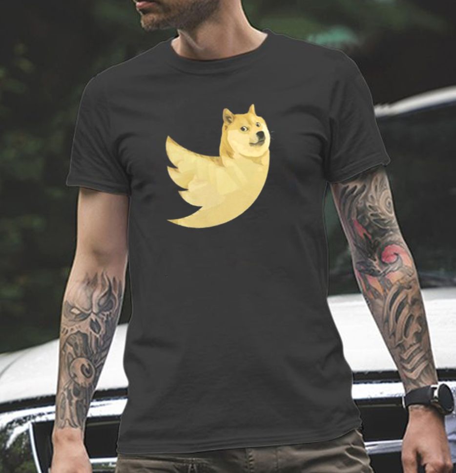 Sarcastic Doge X Twitter Logo Meme T Shirt