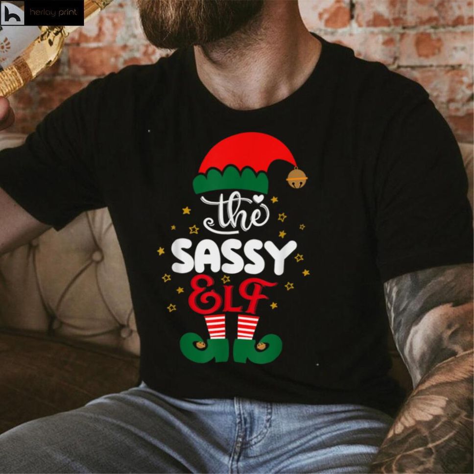 Sassy Elf Group Family Matching Christmas Pajamas Family T Shirt Hoodie, Sweater Shirt