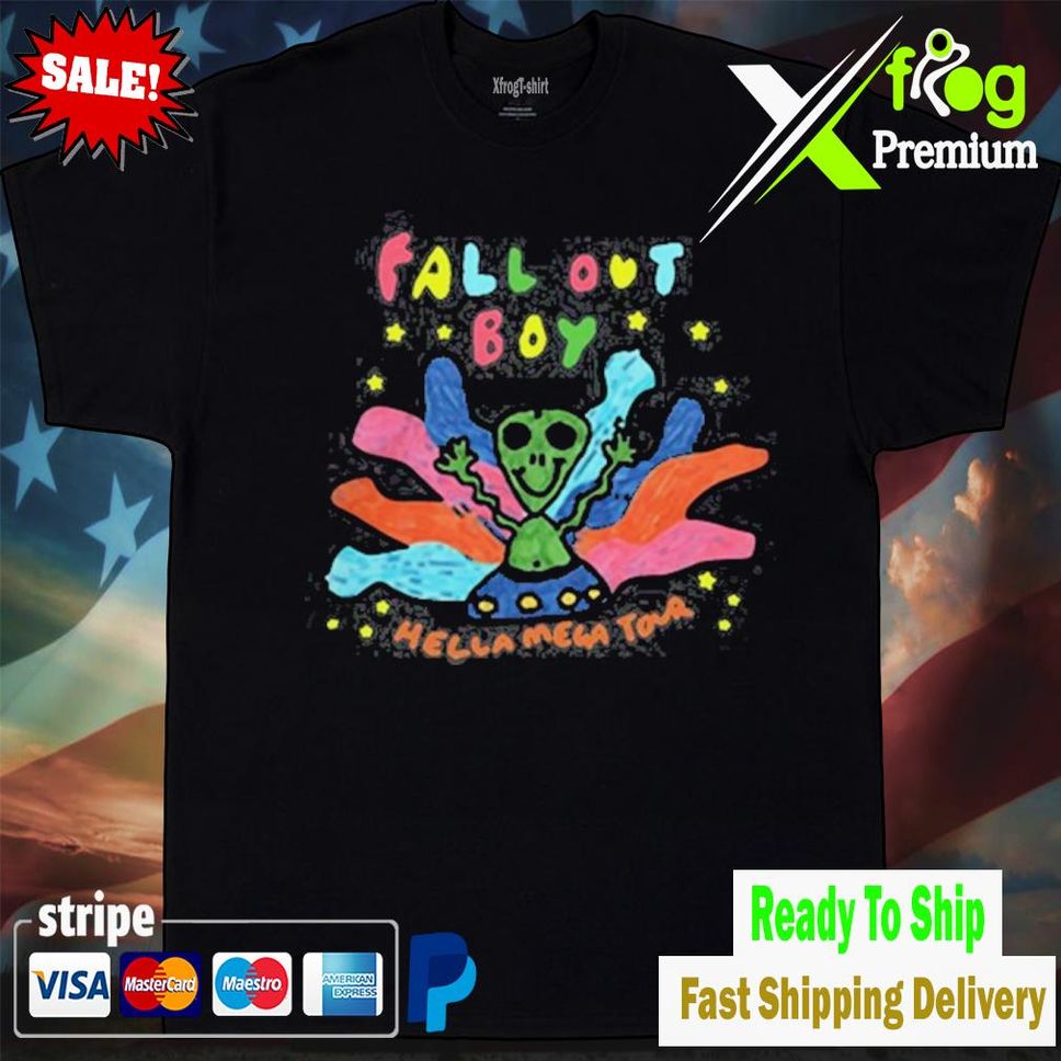 Senprints Fall Out Hella Mega Tour Shirt Tshirtblack