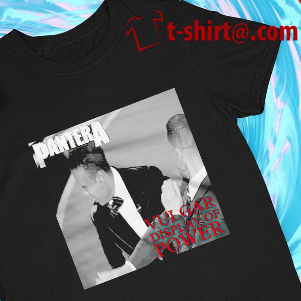 Smith hits Chris Rock Pantera Vulgar display of power Tshirt