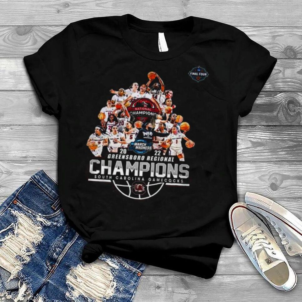 South Carolina Gamecocks 2022 NCAA Women’s Basketball Greensboro Regional Champions Shirt
