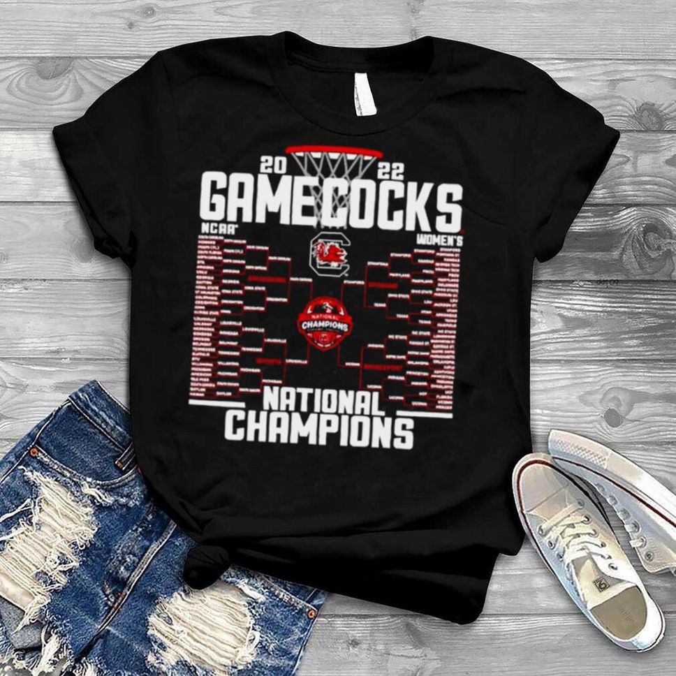 South Carolina Gamecocks 2022 NCAA Womens Basketball National Champions Bracket shirt