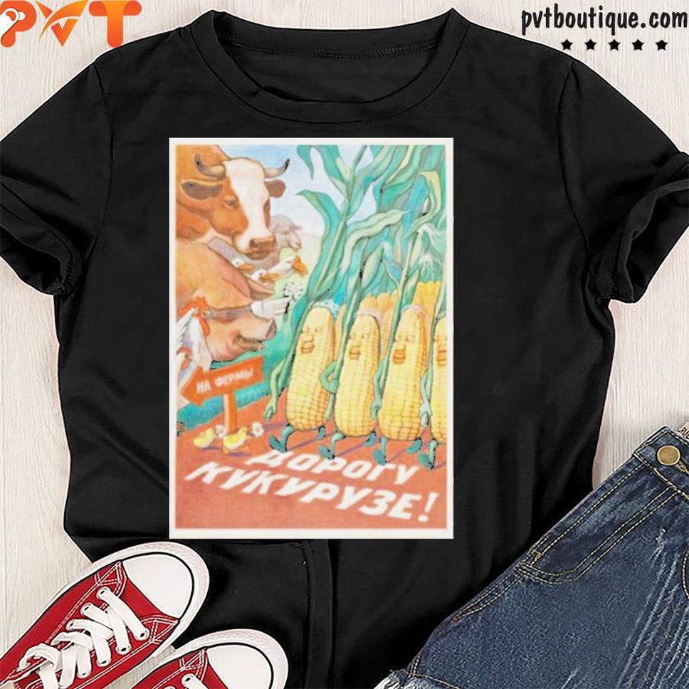 Stratonaut Shop Merch Soviet Corn Make Way For Corn Shirt