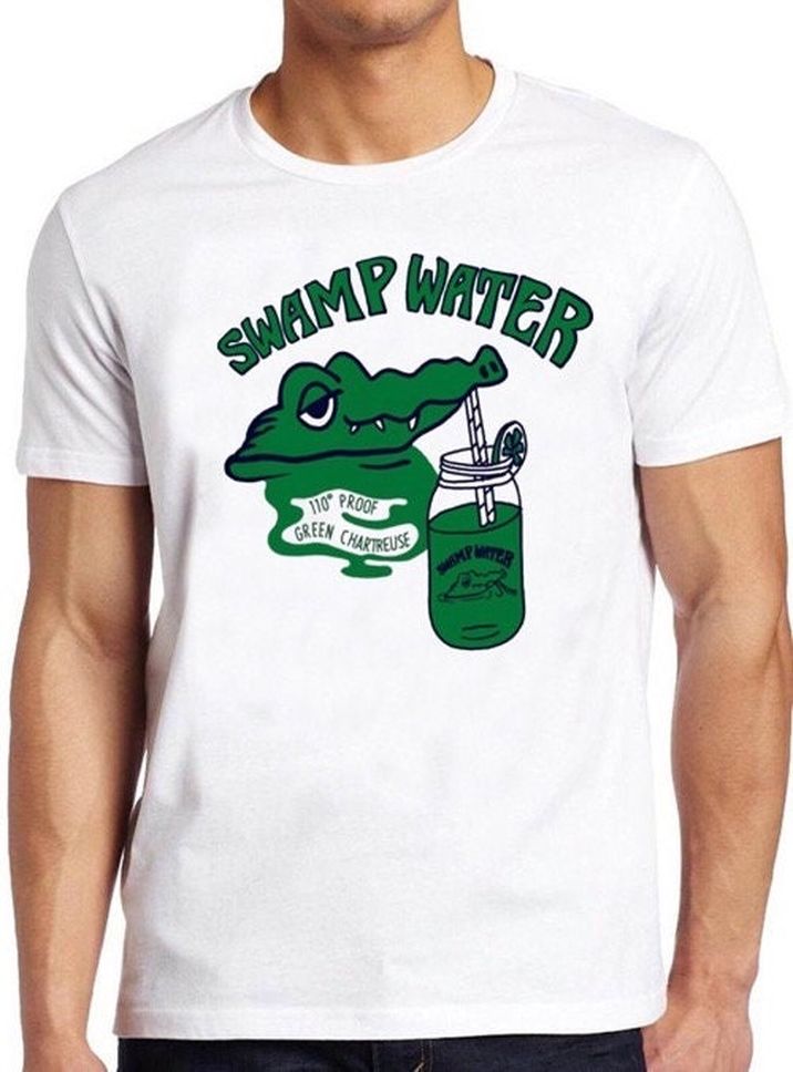 Swamp Water T Shirt Music Punk Rock Cartoon Alligator Worn Cool Gift Tee 327