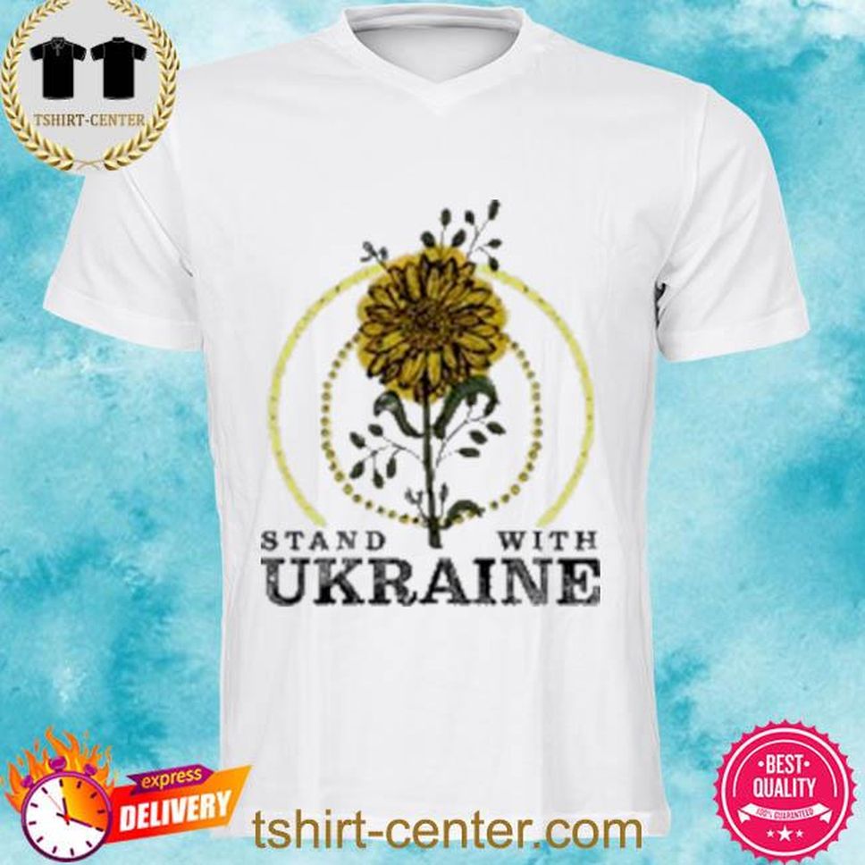 Tangled Up In Hue Store Eau Claire Stand With Ukraine Flowers Shirt