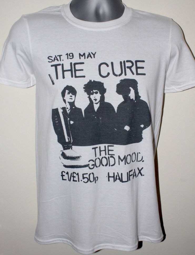 The cure Tshirt 80s gig flyer poster