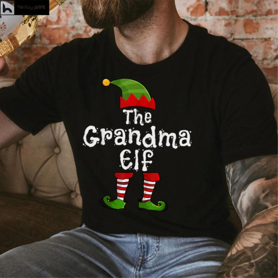 The Grandma Elf Matching Family Group Christmas Funny T Shirt Hoodie, Sweater Shirt