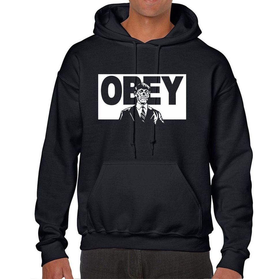 They Live Obey TShirt Long Sleeve Baseball Hoodie Short Sleeve Unisex Shirt John Carpenter They Live Inspired Eight O'Clock in the Morning