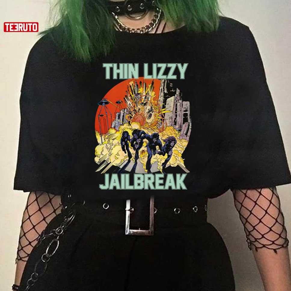 Thin Lizzy Jailbreak Explosion Vintage Unisex T Shirt