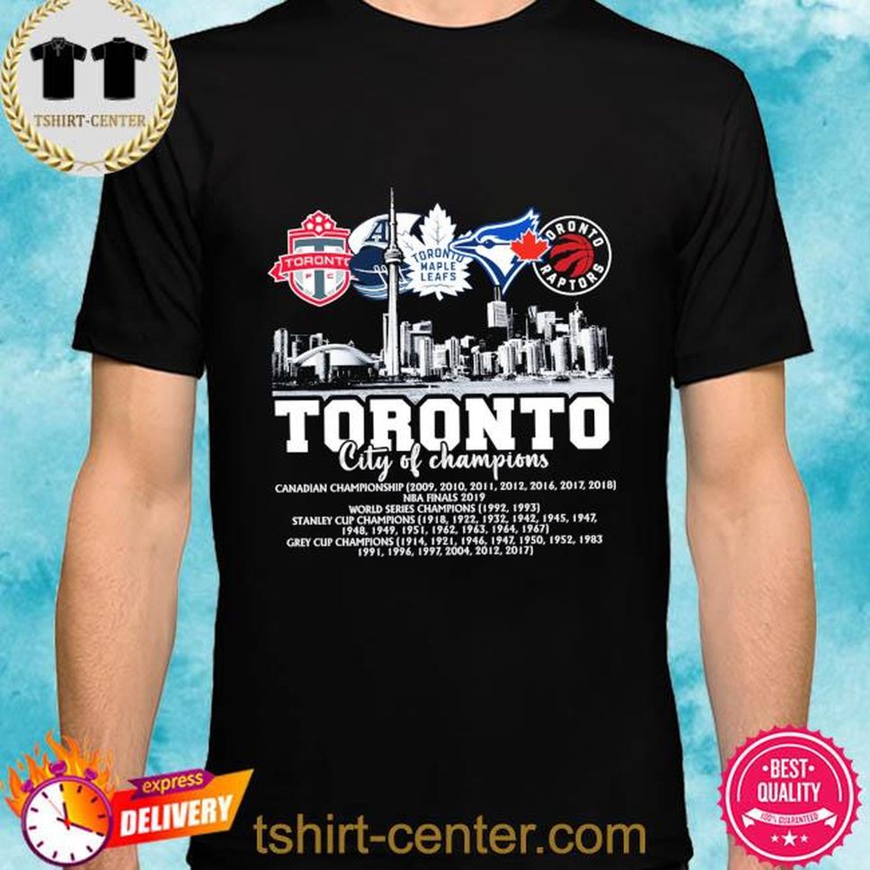 Toronto Maple Leafs Toronto Raptors City Of Champions 2022 Shirt