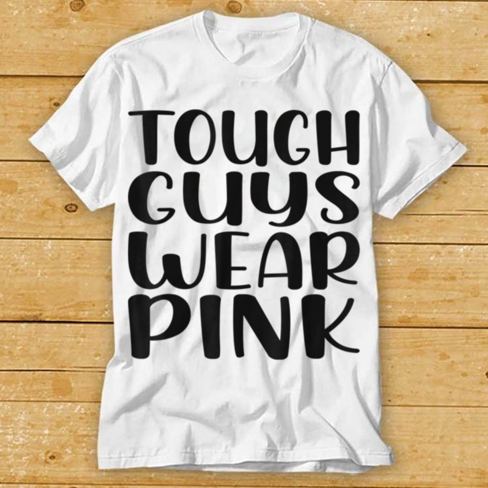 Tough Guys Wear Pink Breast Cancer Awareness Men Boys T Shirt Hoodie, Sweter Shirt