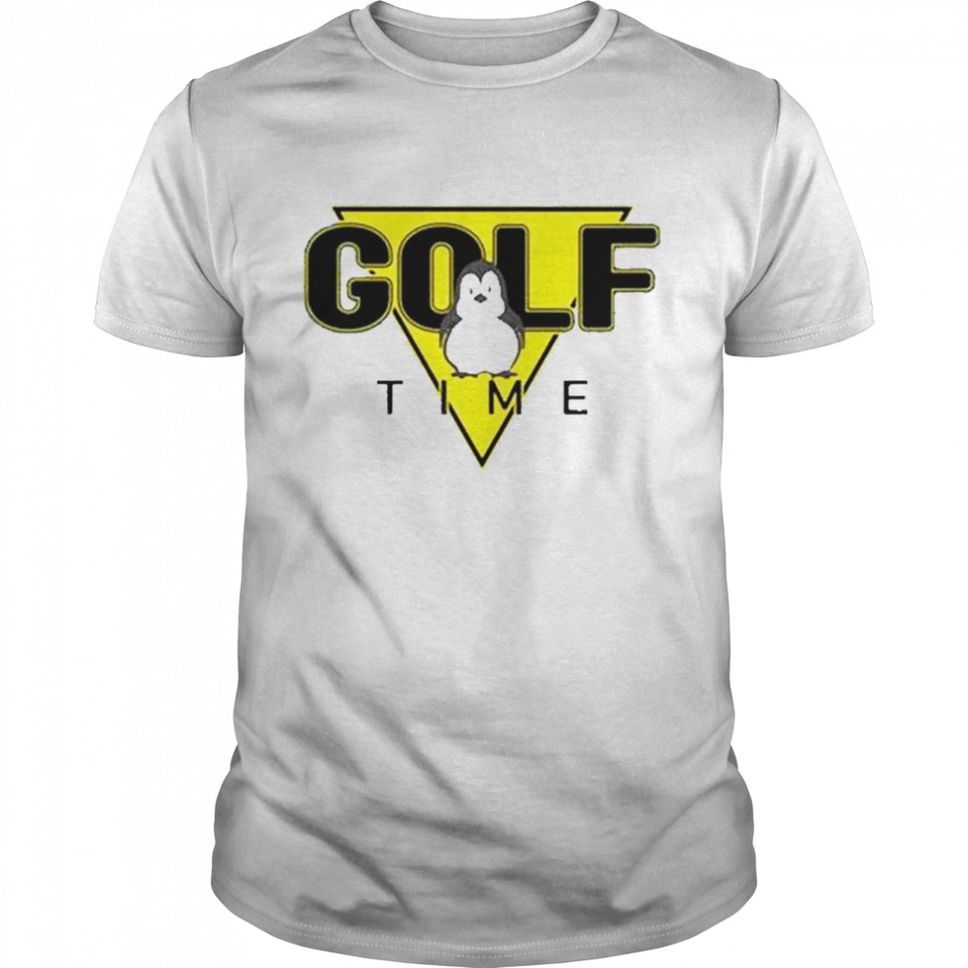 Trendy Penguin Golf Time Funny T Shirt