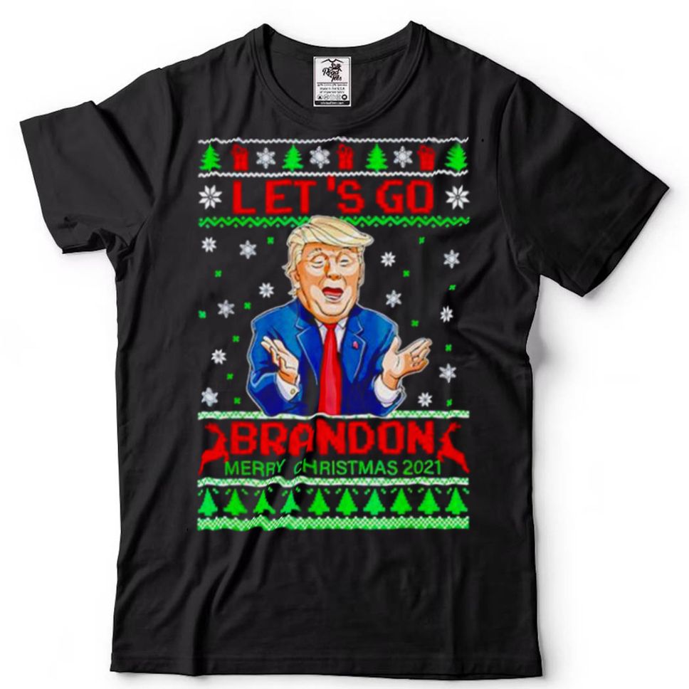 Trump Lets Go Brandon Merry Christmas 2021 Christmas Shirt Hoodie Sweter Shirt