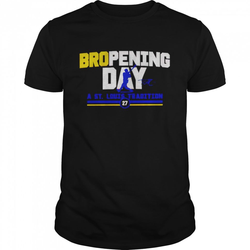 Tyler Oneill bropening day a St Louis tradition shirt