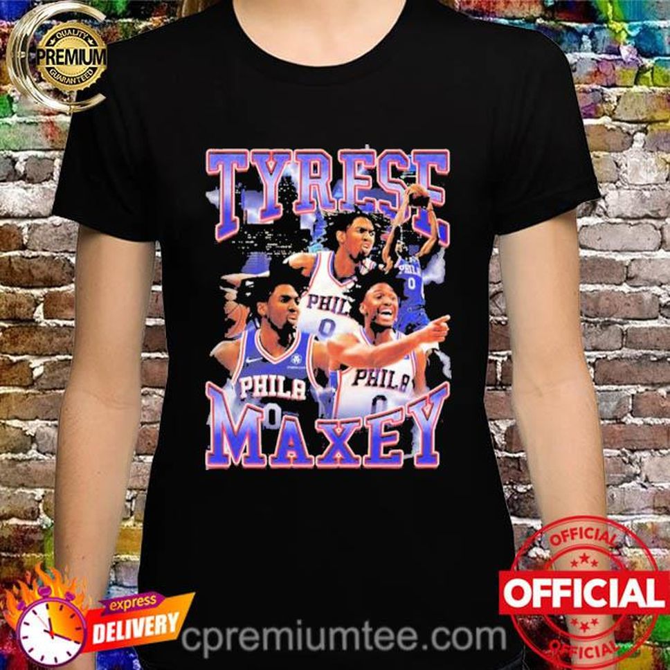 Tyrese Maxey Philadelphia 76Ers 90S Style Vintage Bootleg New 2022 Shirt