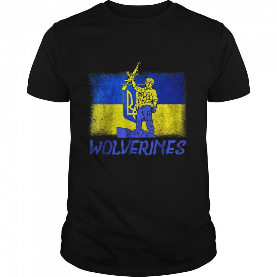 Ukraine Wolverines Love Support Wolverines Support Ukraine TShirt
