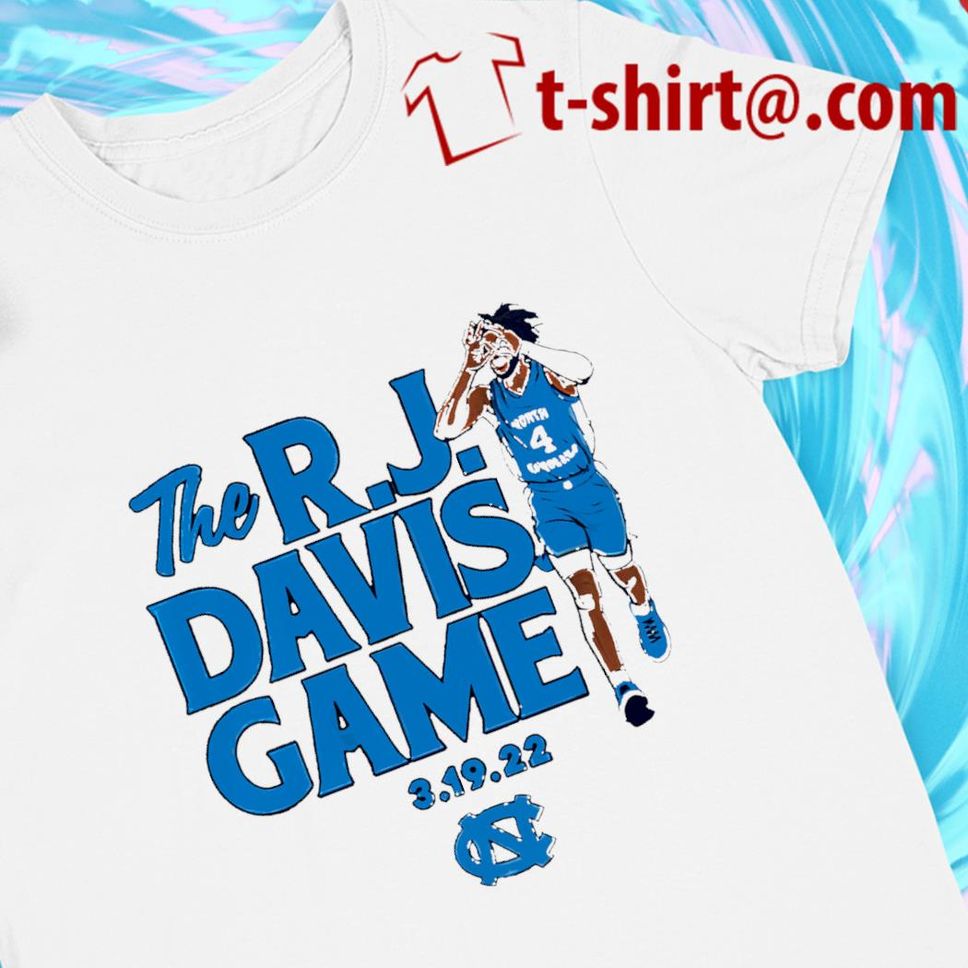 UNC Basketball The R J Davis Game 3 19 22 Tshirt