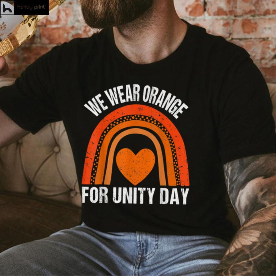 Unity Day Shirt Orange Rainbow We Wear Orange For Unity Day T Shirt Hoodie, Sweater Shirt