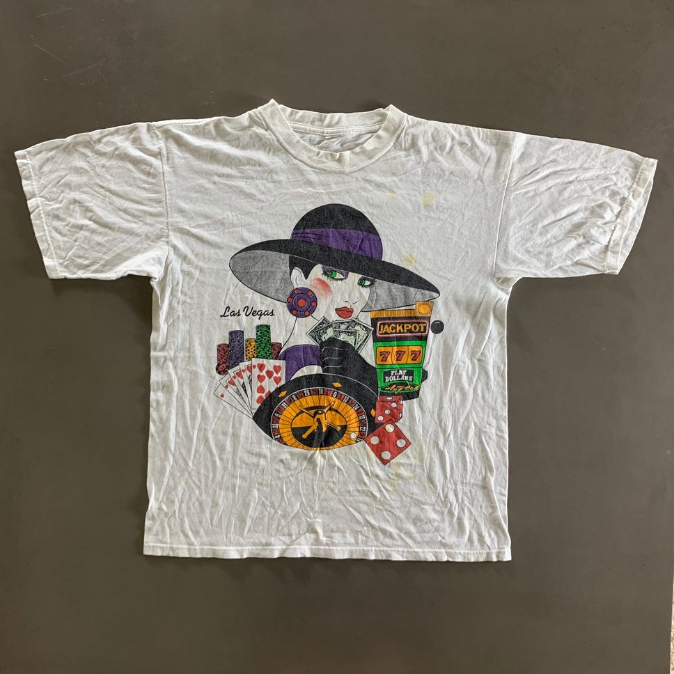 Vintage 1990s Jackpot Las Vegas Tshirt size XL