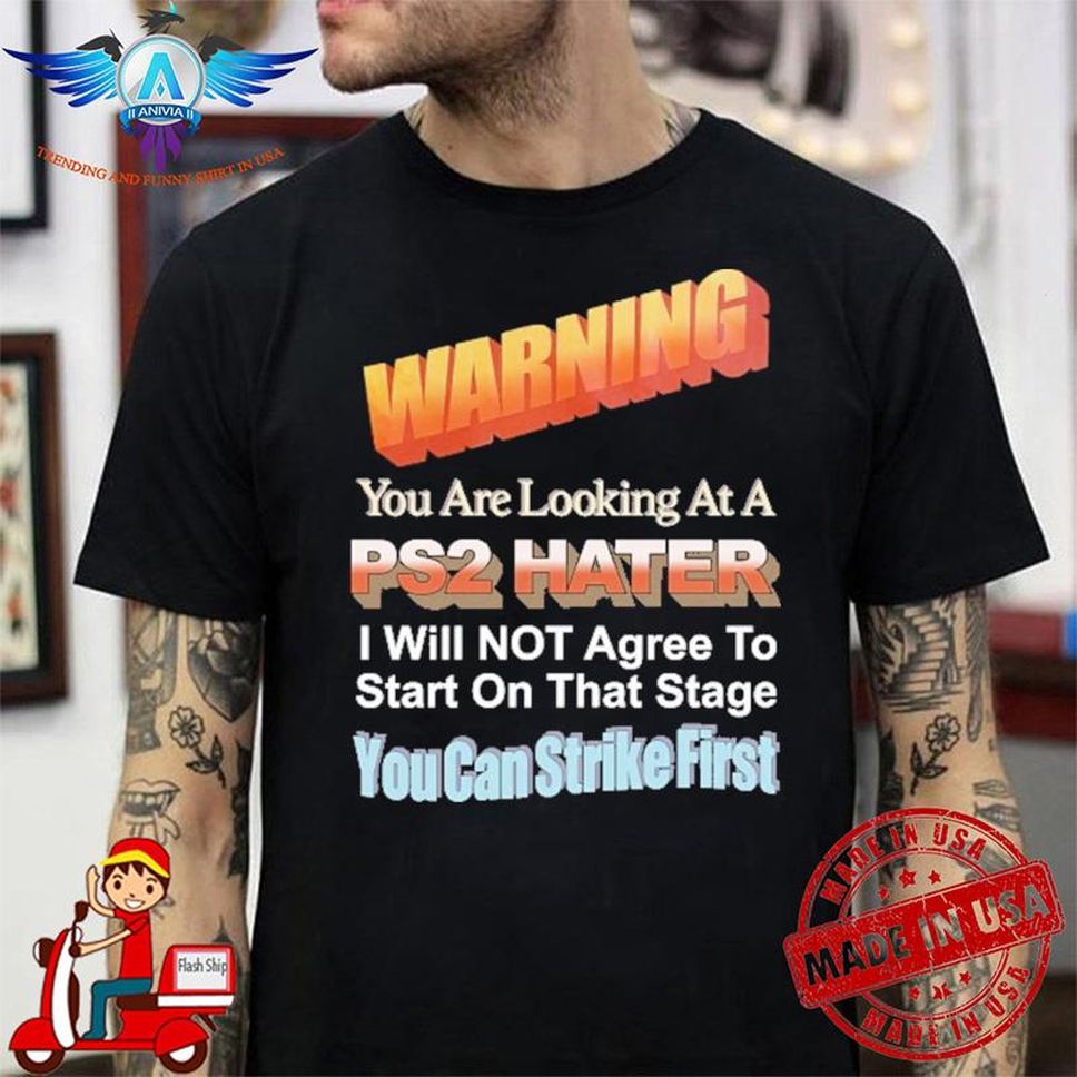 Wdbthtgp Warning You Are Looking At A Ps2 Hater Shirt