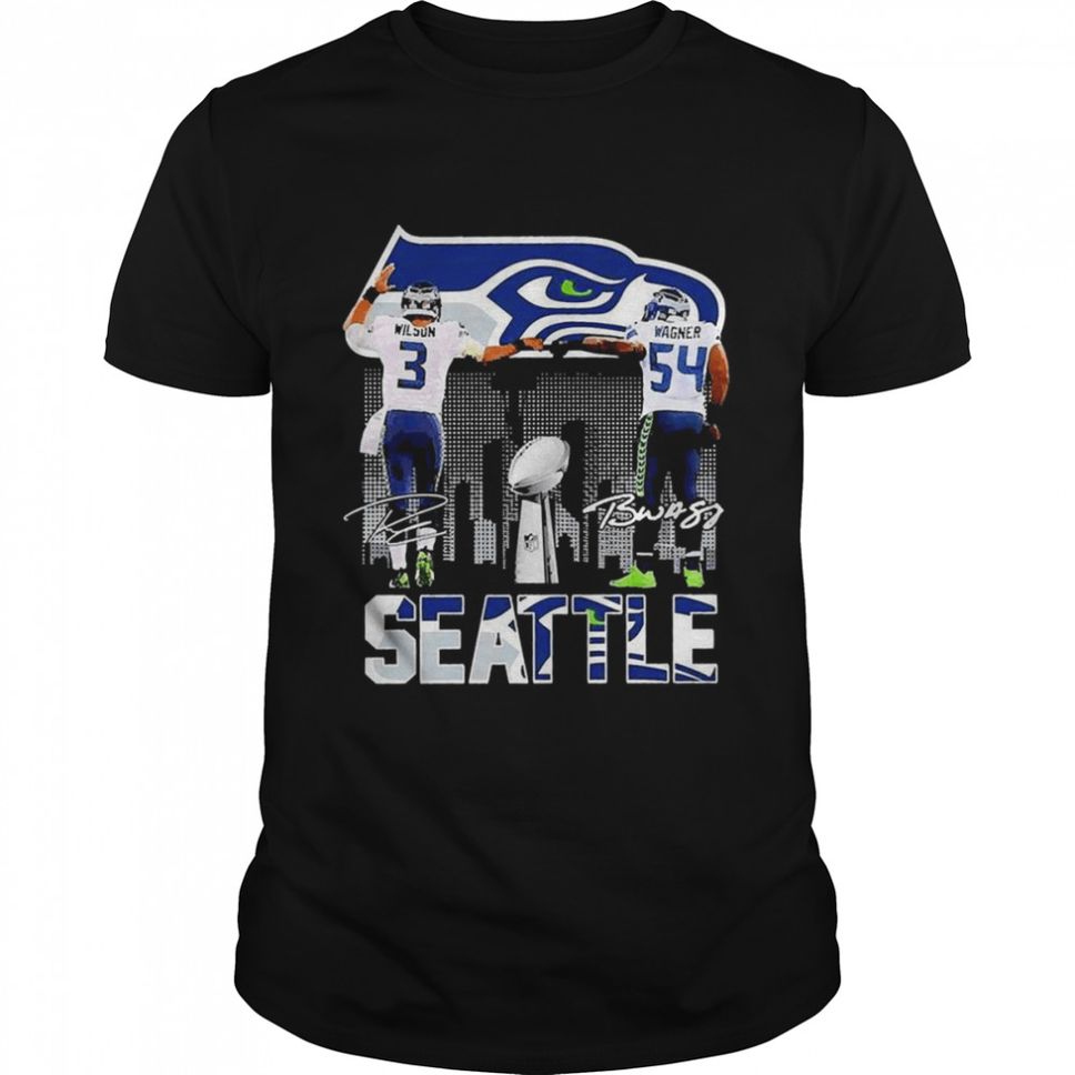 Wilson And Wagner Seattle Seahawks City Signatures 2022 Shirt