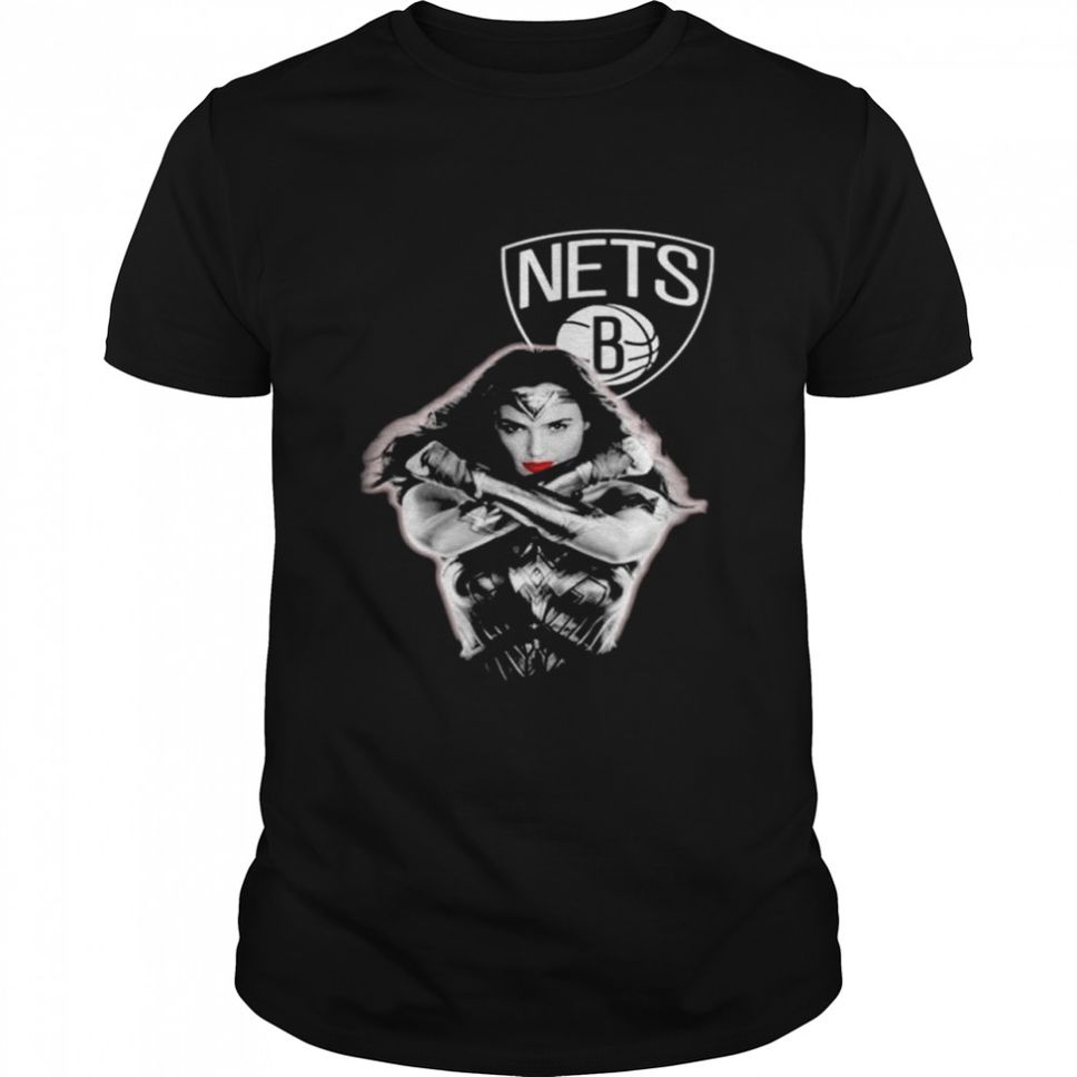 Wonder Woman Brooklyn Nets Logo T Shirt