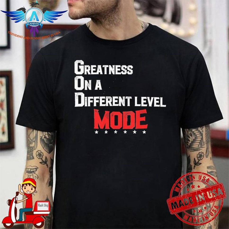 Wwe Shop Merch Greatness On A Different Level Mode Roman Reigns G O D Shirt