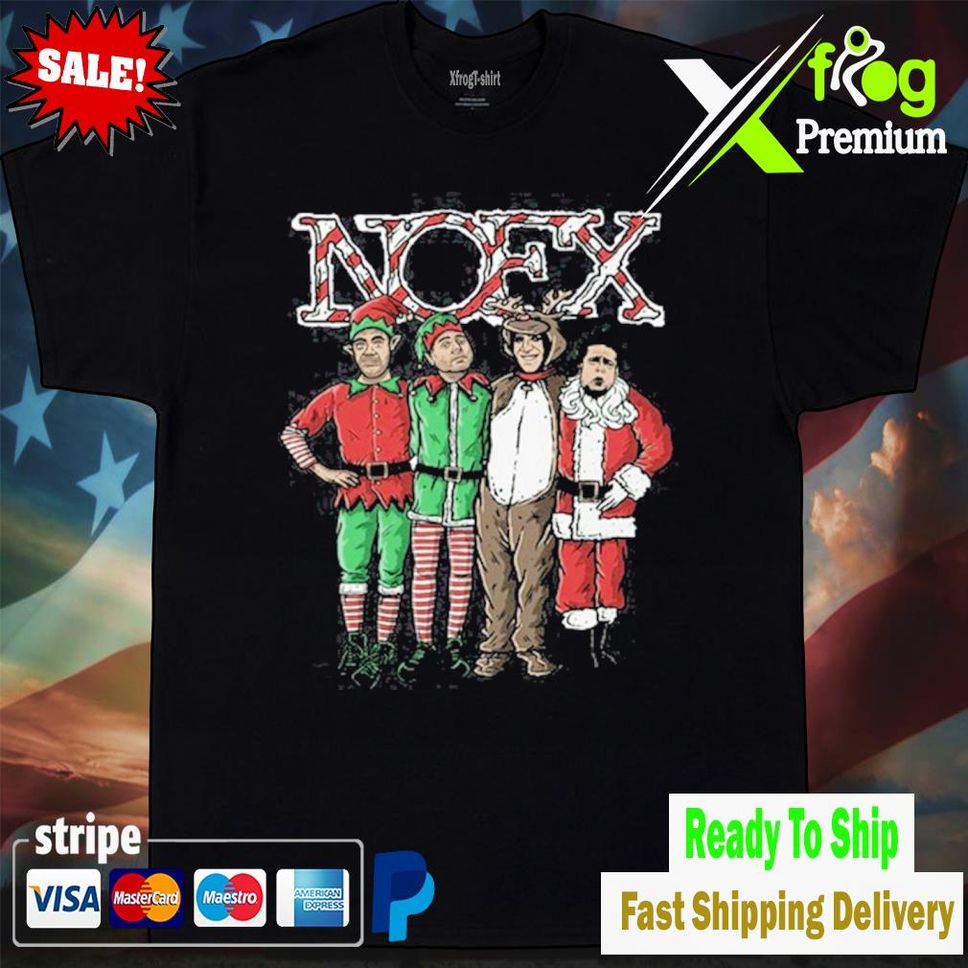 Xmas Green Nofx T Shirt Tshirtblack