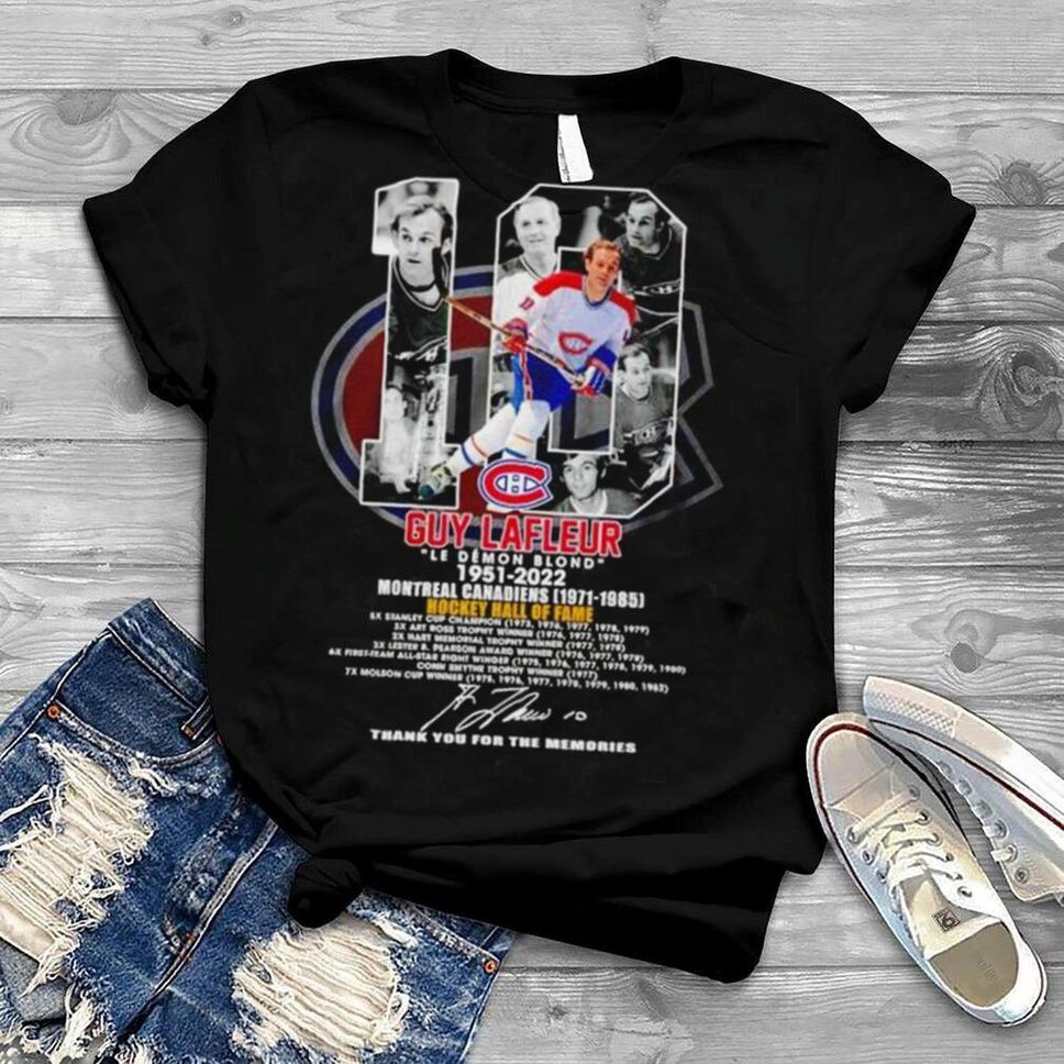 10 Guy Lafleur 1951 2022 Montreal Canadiens Hockey Hall Of Fame Shirt