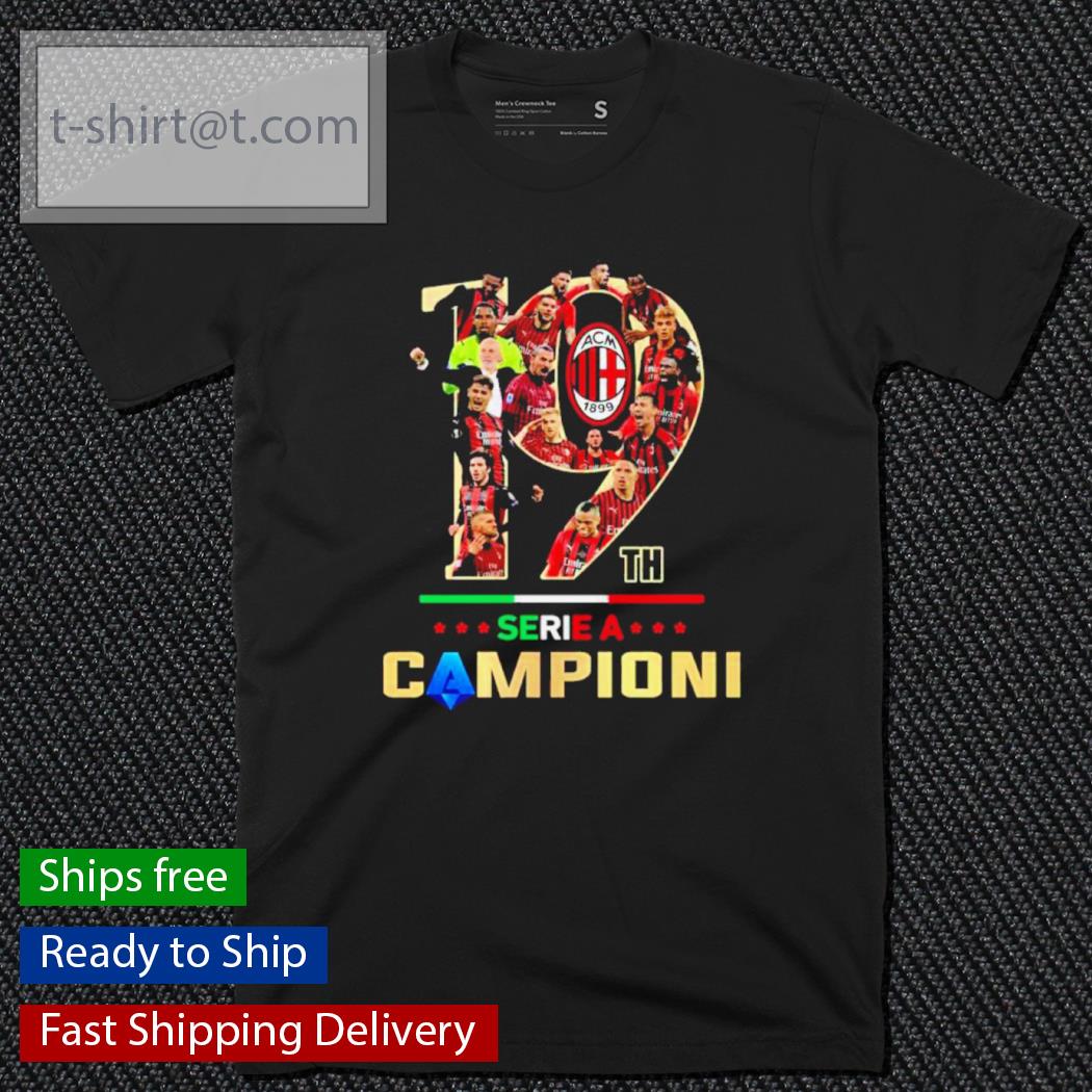 19th Serie A Campioni AC Milan Team Soccer Shirt