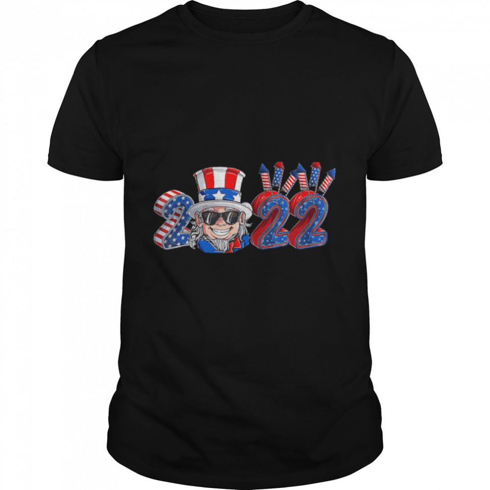 2022 4th Of July Uncle Sam Happy 4th Of July 2022 T Shirt B09ZHWX25F