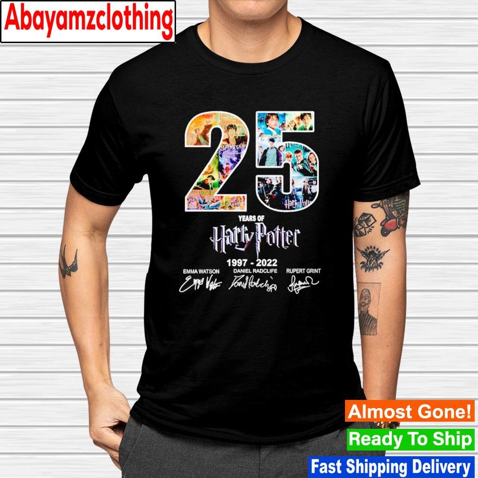 25 Years Of Harry Potter 1997 2022 Signatures Shirt