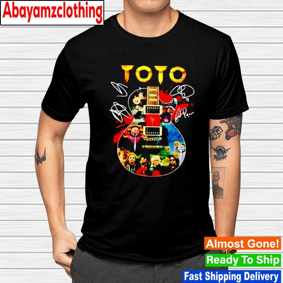 45 Years Of Toto Guitar 1977 2022 Signatures Shirt