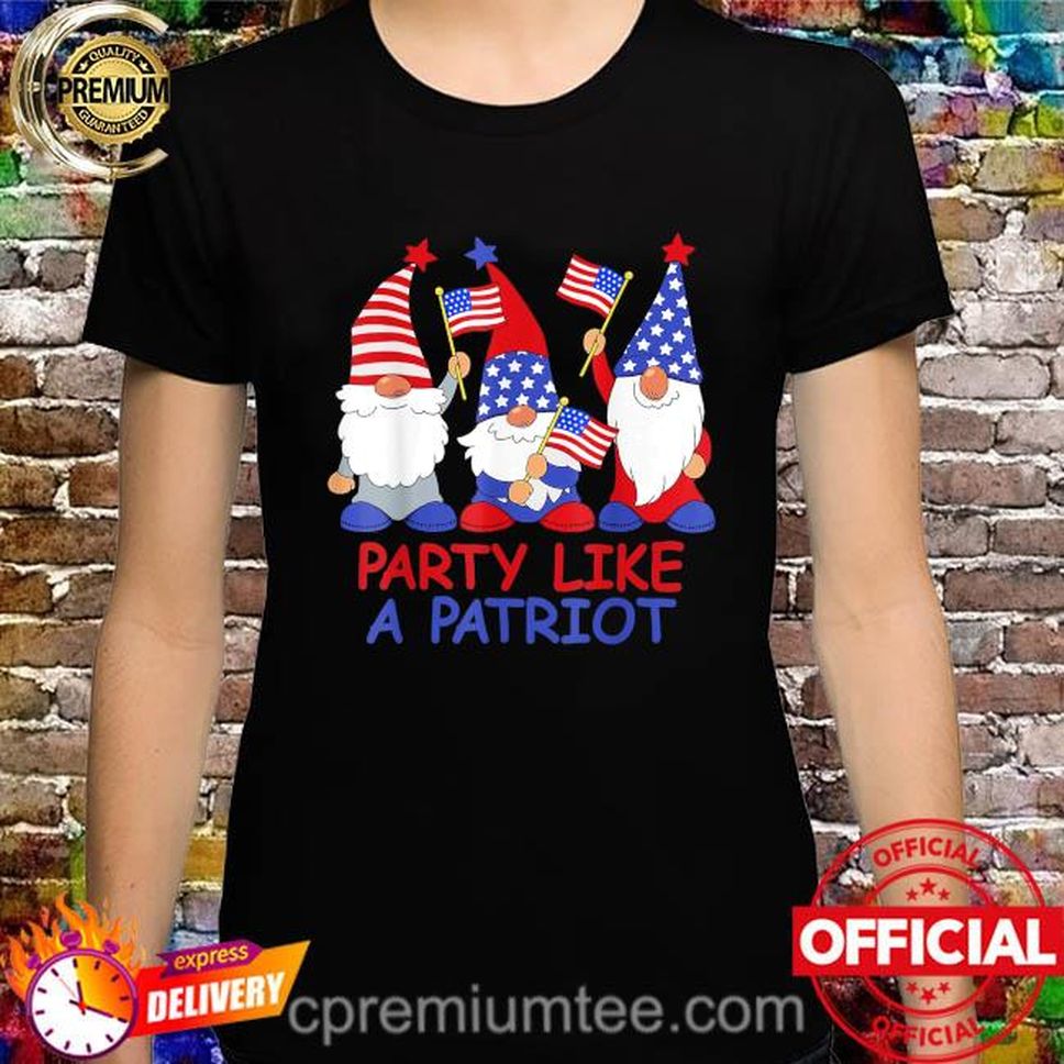 4th Of July 2022 Patriotic Three Gnomes American Usa Shirt