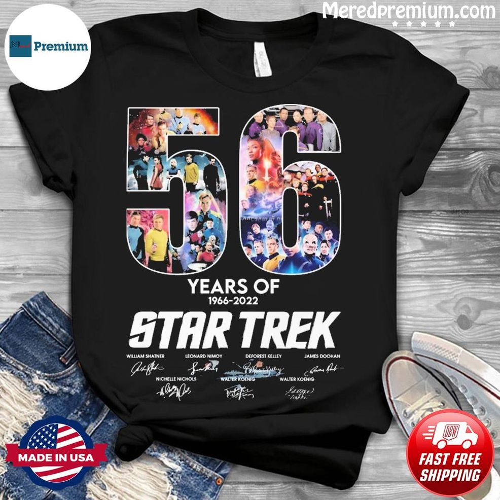 56 Years Of Star Trek 1966 2022 Signatures Shirt
