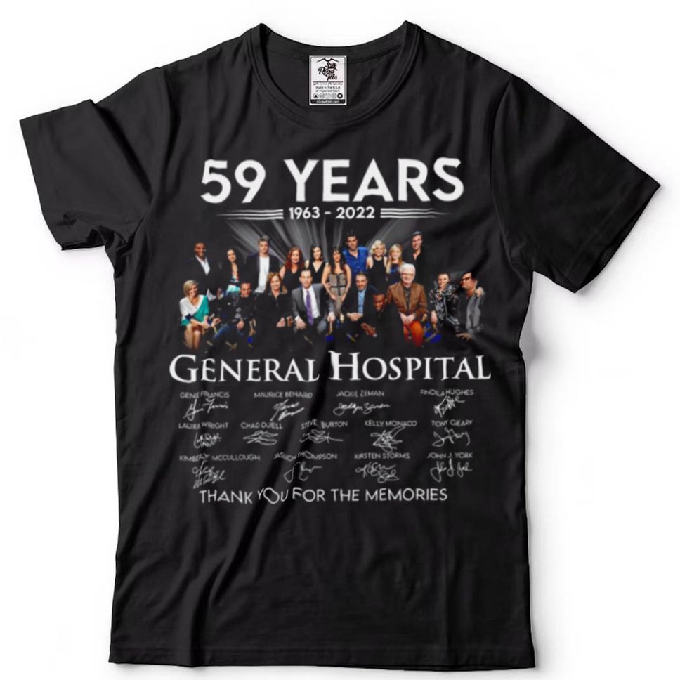 59 Years 1963 2022 General Hospital Thank You For The Memories Shirt
