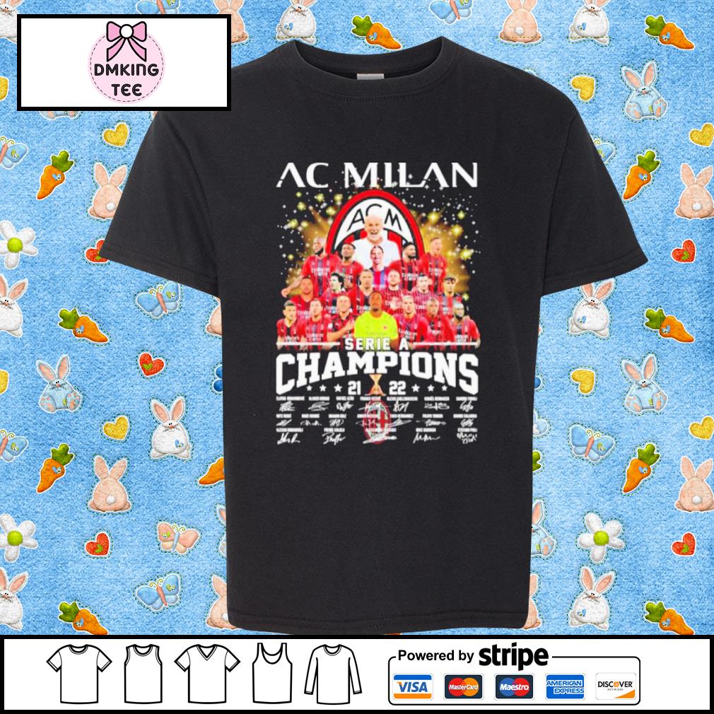 AC Milan Serie A Champions 2021-2022 Signatures Shirt