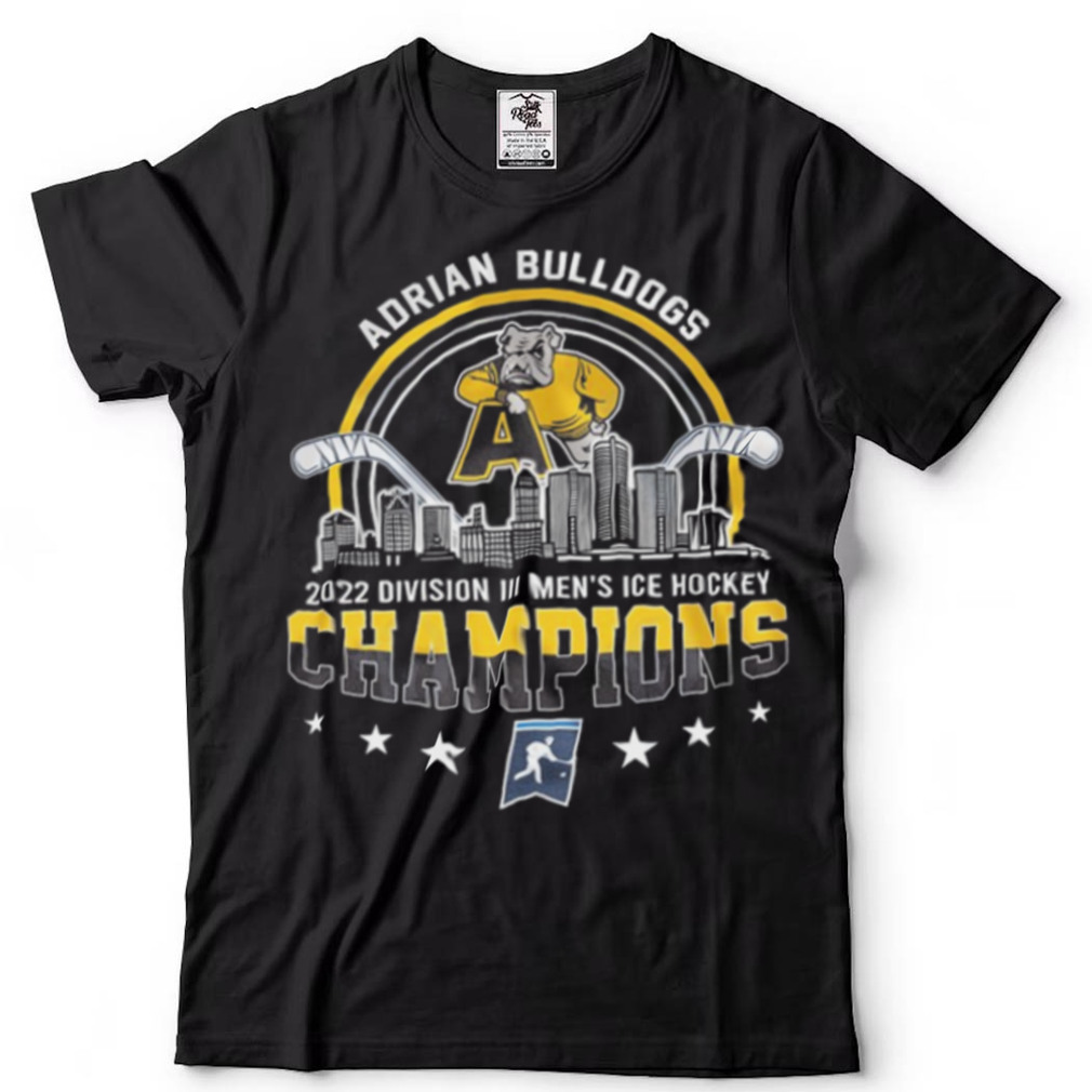 Adrian Bulldogs 2022 NCAA DIII Men’s Ice Hockey Champions Graphic Unis T shirt