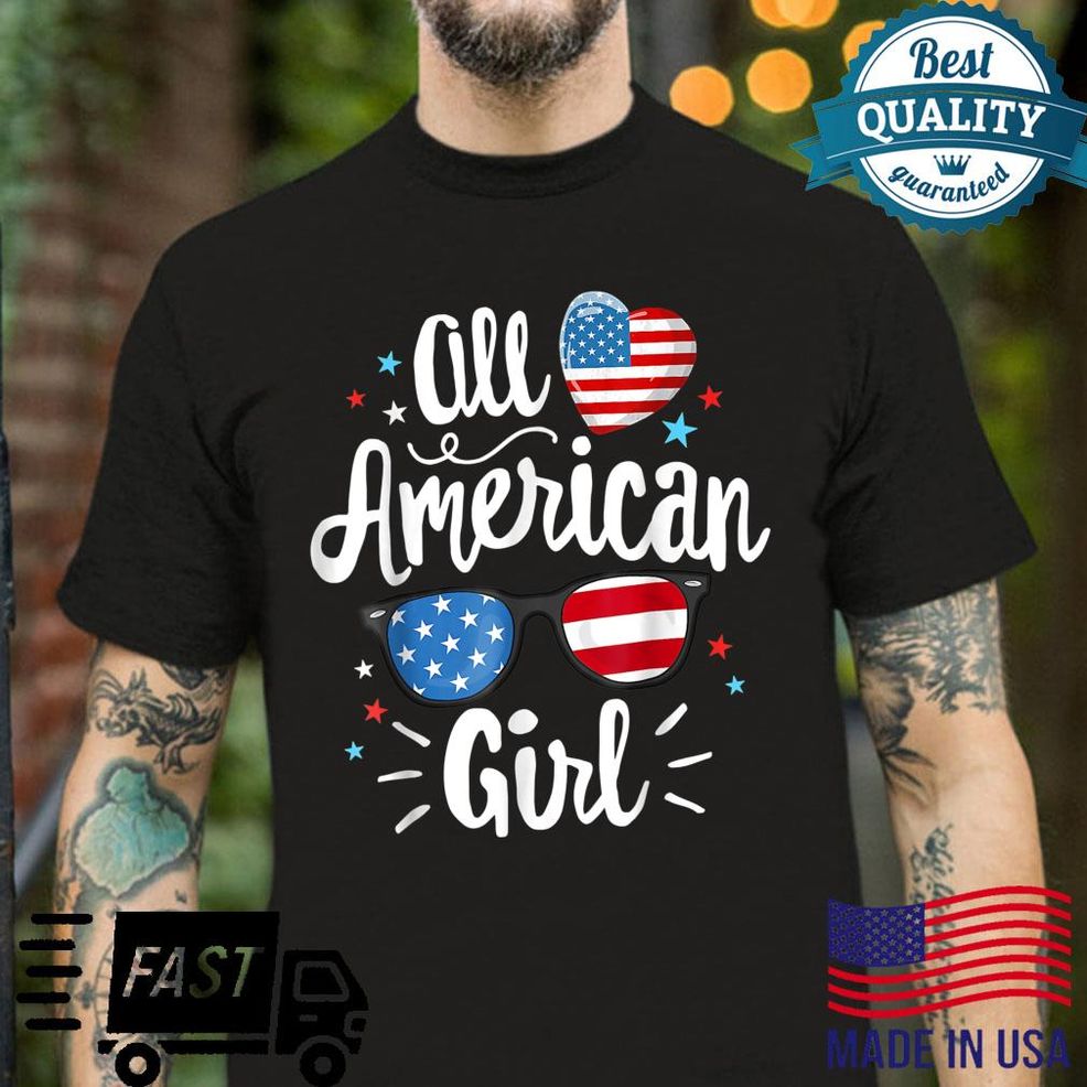 4th of July All American Girl Tshirt