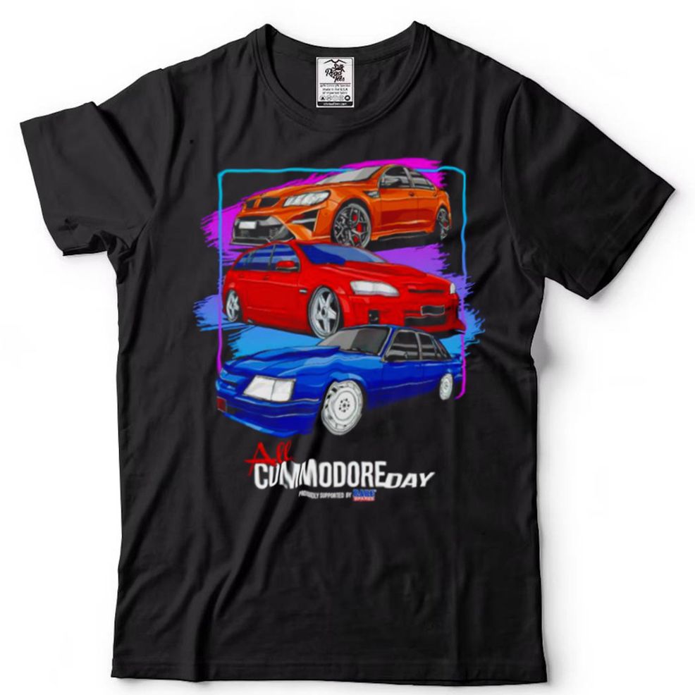 All Commodore Day Proudly Supported By Rare Spares Shirt