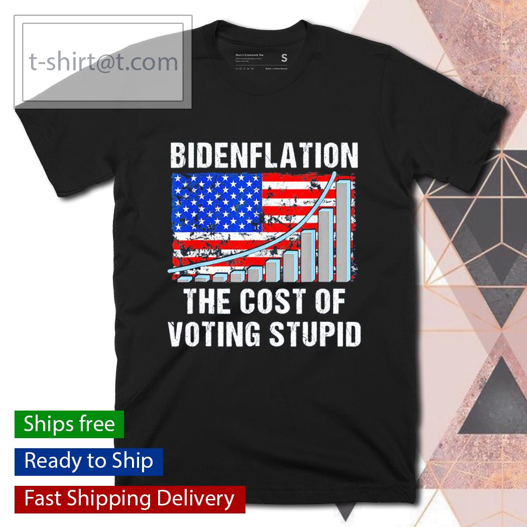American Flag With Inflation Biden Flation shirt