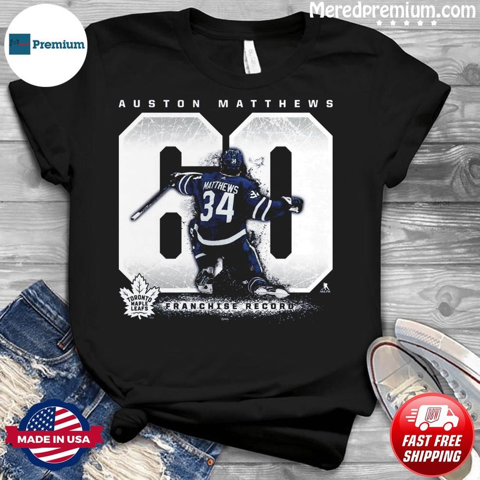 Auston Matthews Toronto Maple Leafs Goal Record T Shirt