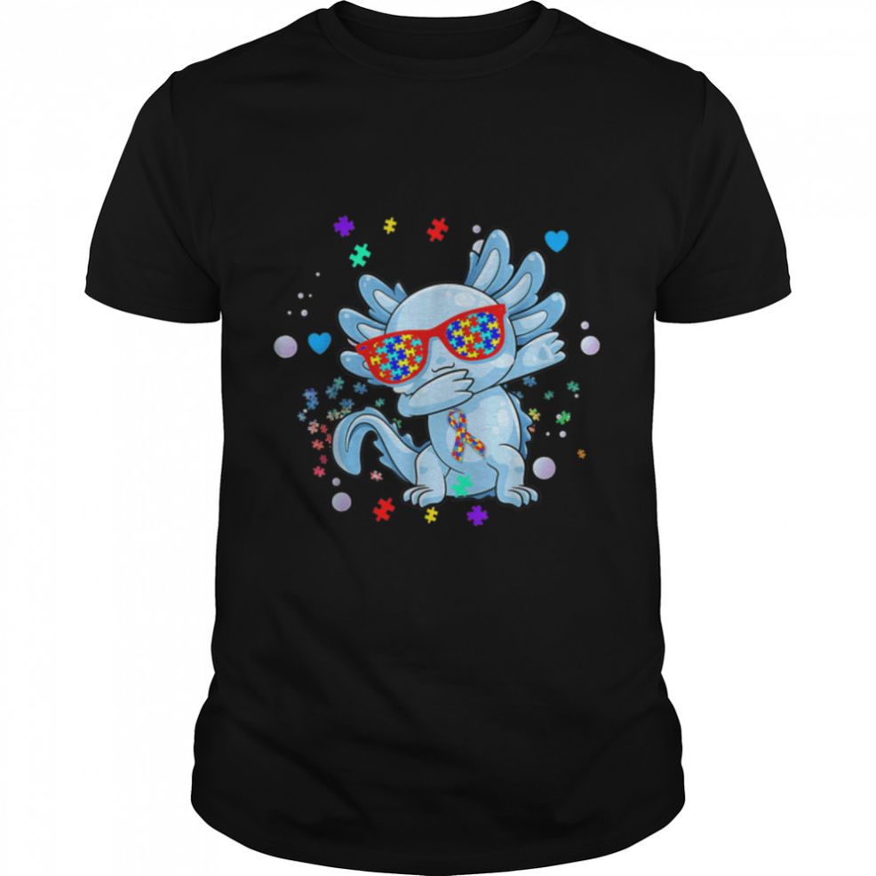 Autism Awareness Autism Axolotl Dabbing Autism Classic T Shirt B09W91W971